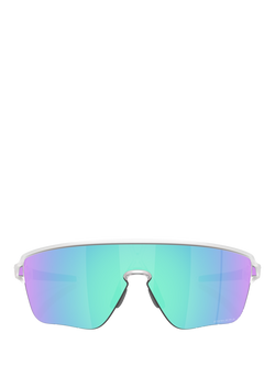 Oakley OO9415 Men's Rectangular Sunglasses - view 2, Clear/Mirror Blue