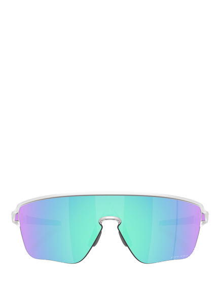 Oakley OO9415 Men's Rectangular Sunglasses - view 2, Clear/Mirror Blue