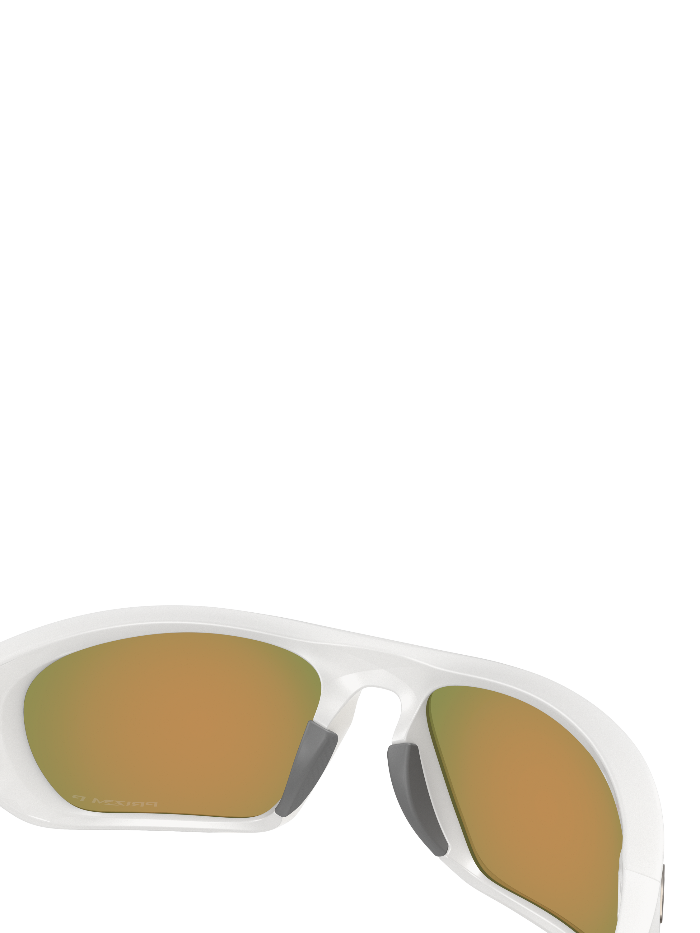 Product image 8 of 8, which shows Oakley OO9431 Men's Polarised Rectangular Sunglasses, Grey/Orange