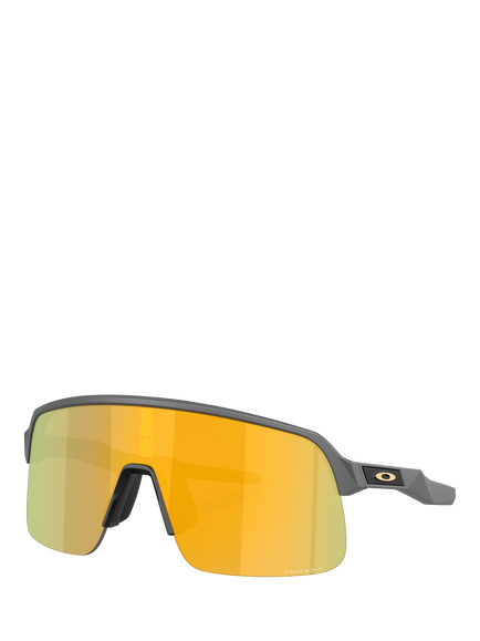 Oakley OO9496 Unisex Mirrored Rectangular Sunglasses, Grey/Yellow, Grey/Yellow