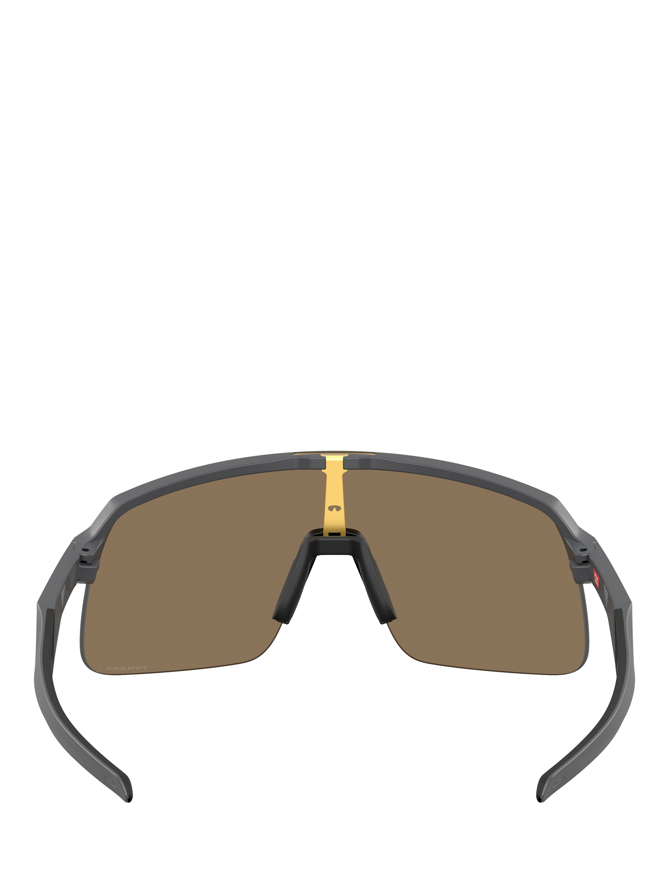 Product image 4 of 8, which shows Oakley OO9496 Unisex Mirrored Rectangular Sunglasses, Grey/Yellow