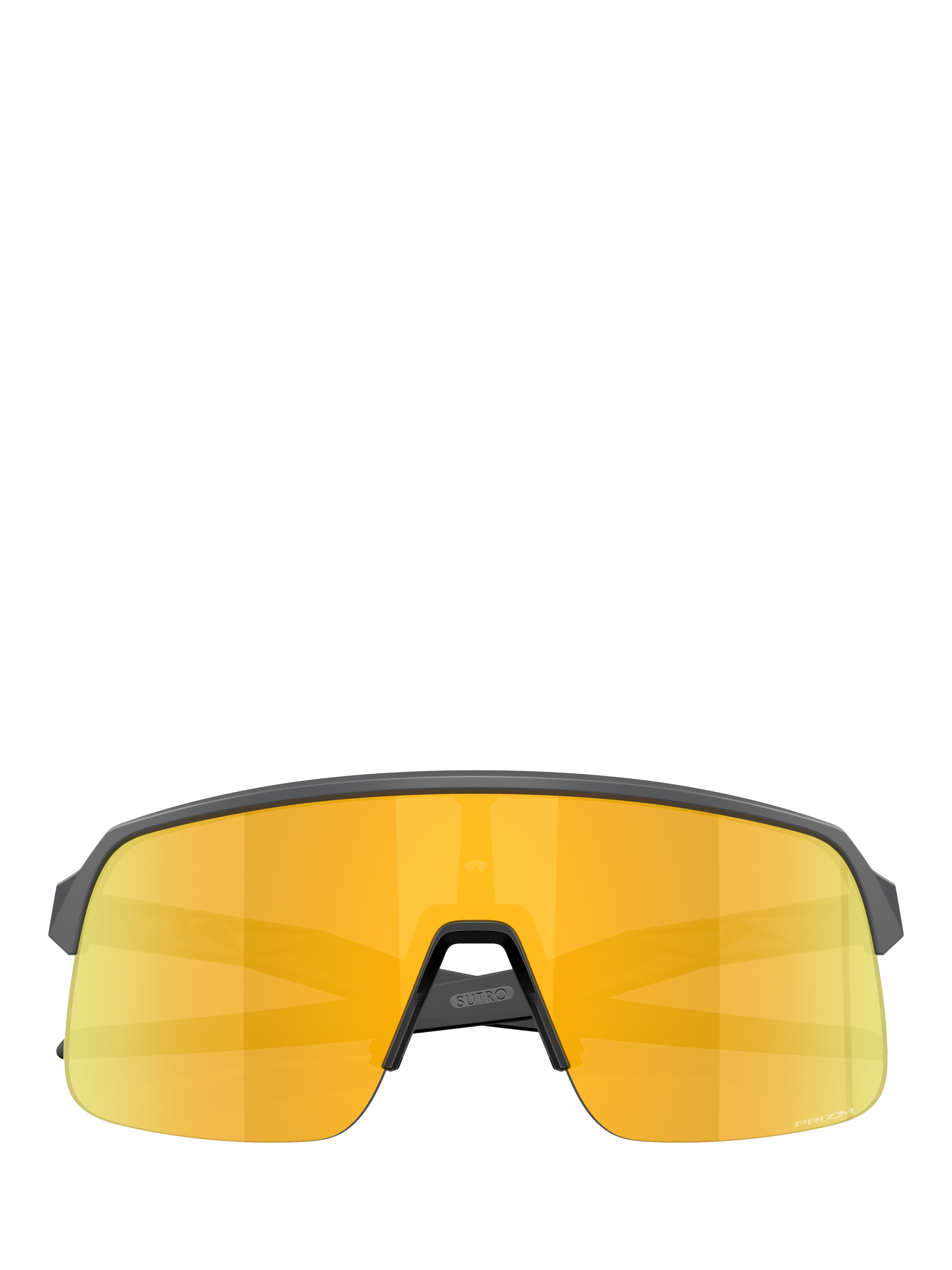 Product image 6 of 8, which shows Oakley OO9496 Unisex Mirrored Rectangular Sunglasses, Grey/Yellow