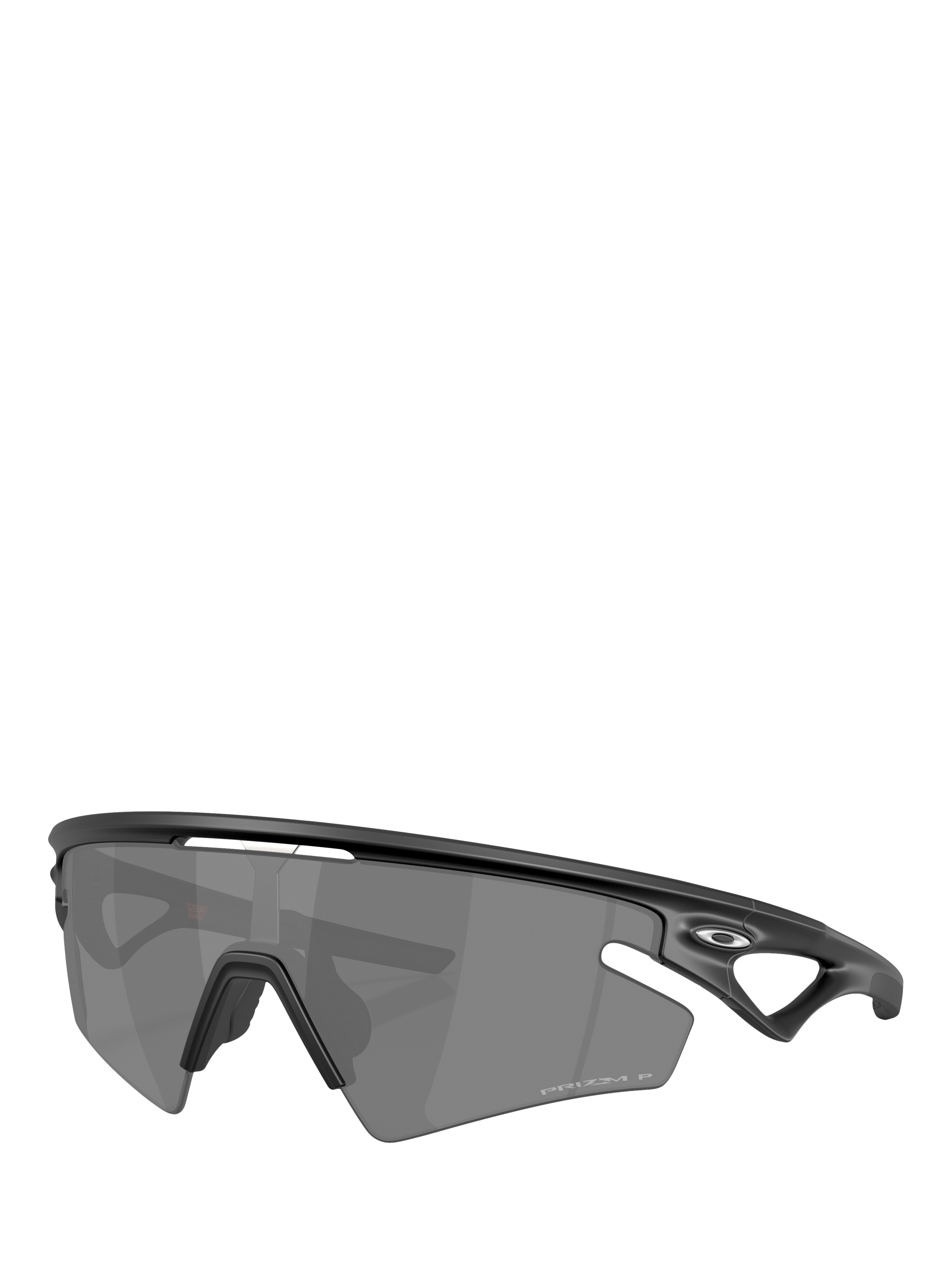 Product image 1 of 8, which shows Oakley OO9499 Unisex Polarised Irregular Sunglasses, Black