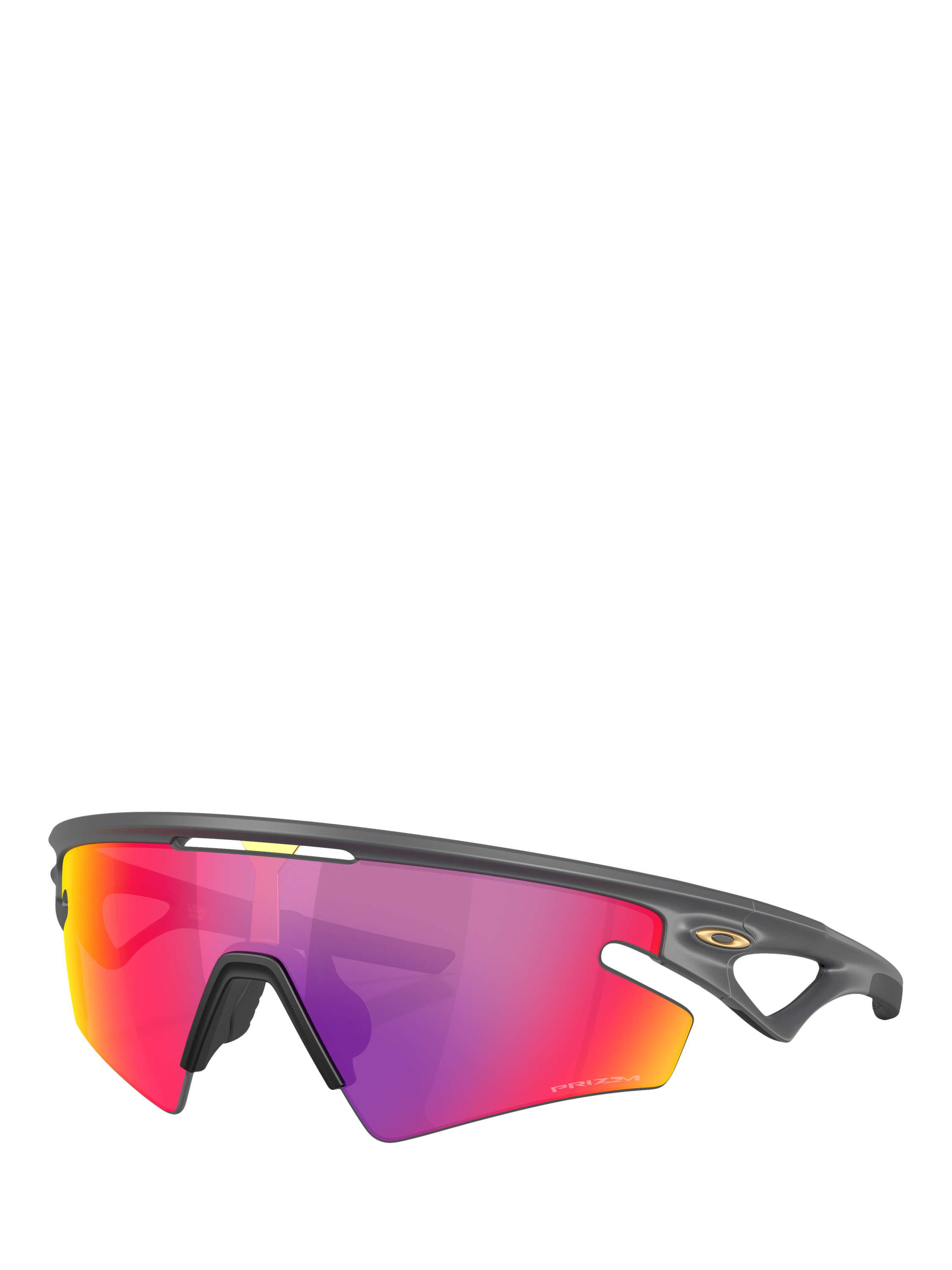 Product image 1 of 8, which shows Oakley OO9499 Unisex Irregular Sunglasses, Grey/Purple