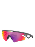 Oakley OO9499 Unisex Irregular Sunglasses, Grey/Purple
