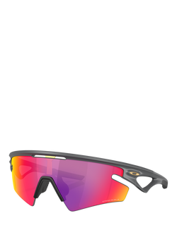 Oakley OO9499 Unisex Irregular Sunglasses, Grey/Purple, Grey/Purple
