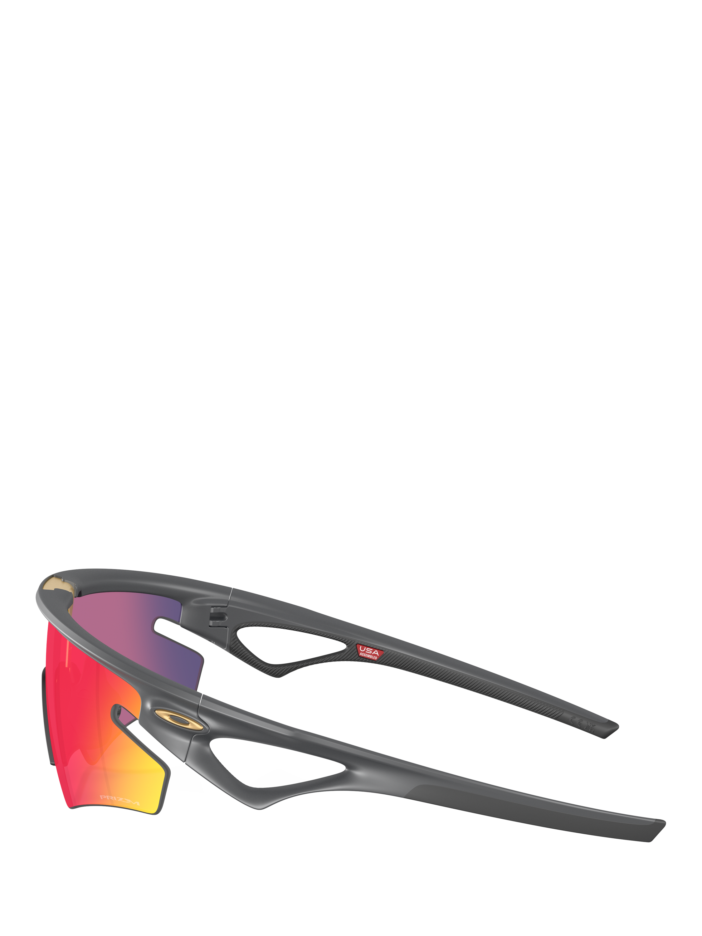 Product image 3 of 8, which shows Oakley OO9499 Unisex Irregular Sunglasses, Grey/Purple