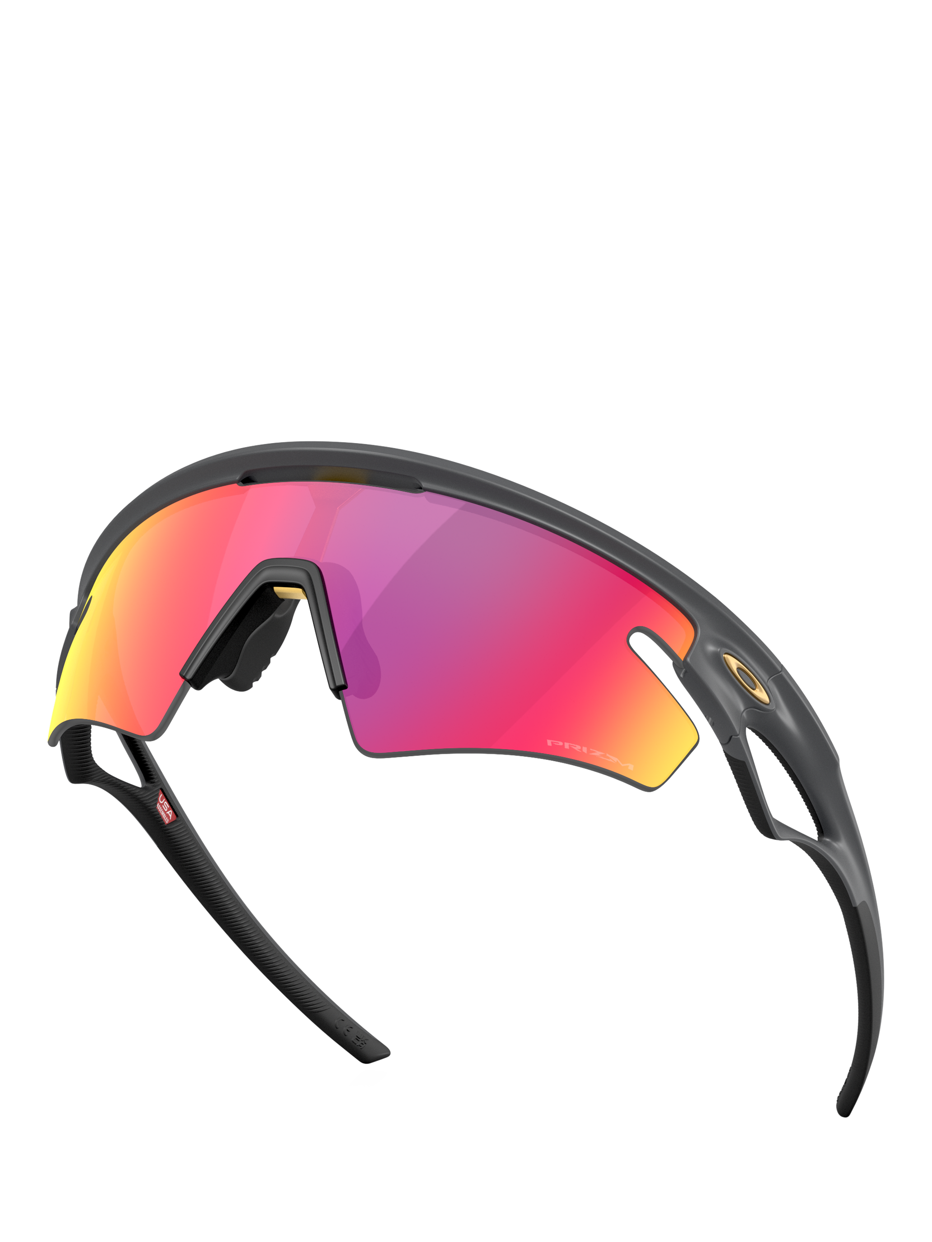 Product image 5 of 8, which shows Oakley OO9499 Unisex Irregular Sunglasses, Grey/Purple