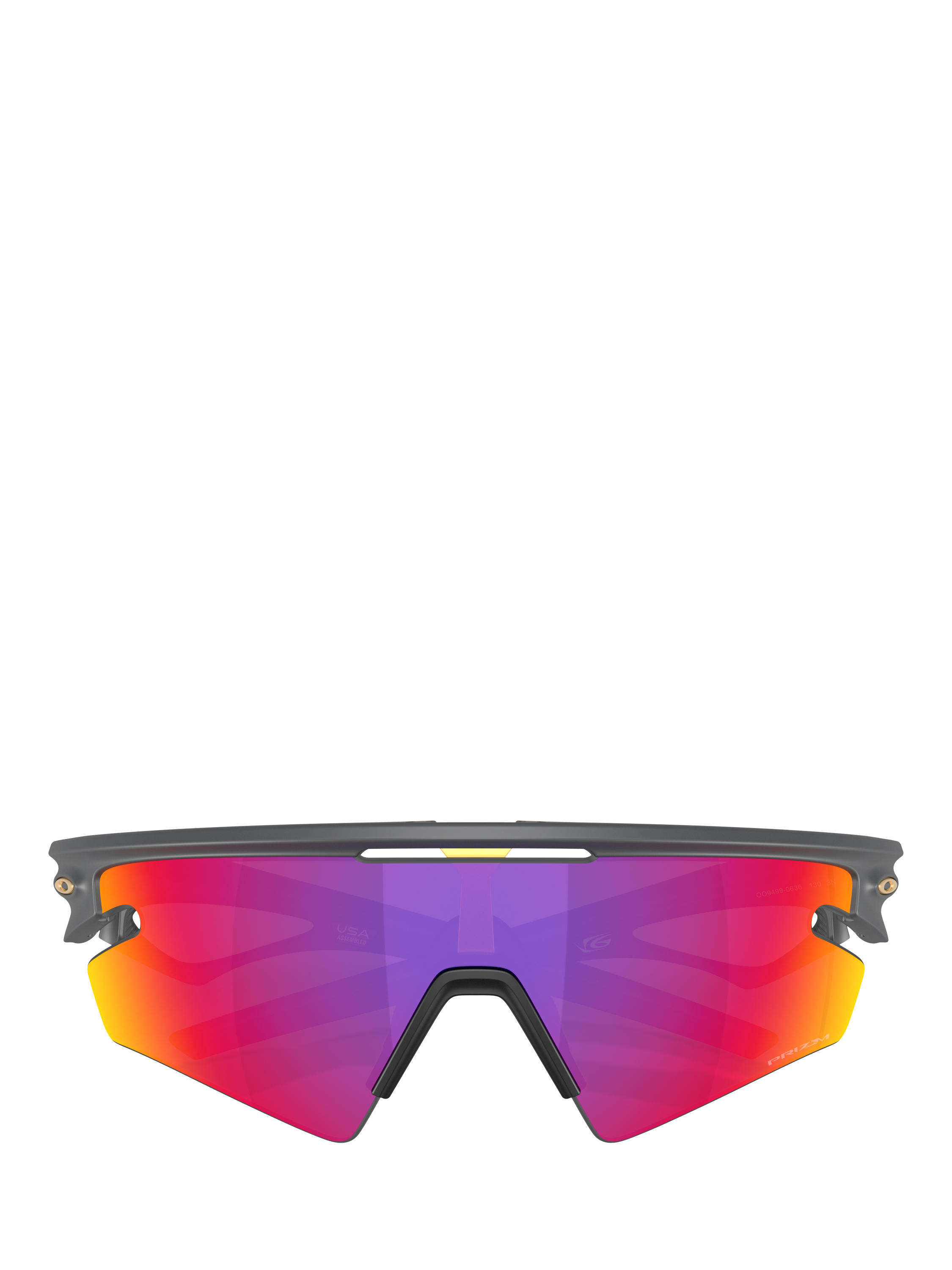 Product image 6 of 8, which shows Oakley OO9499 Unisex Irregular Sunglasses, Grey/Purple