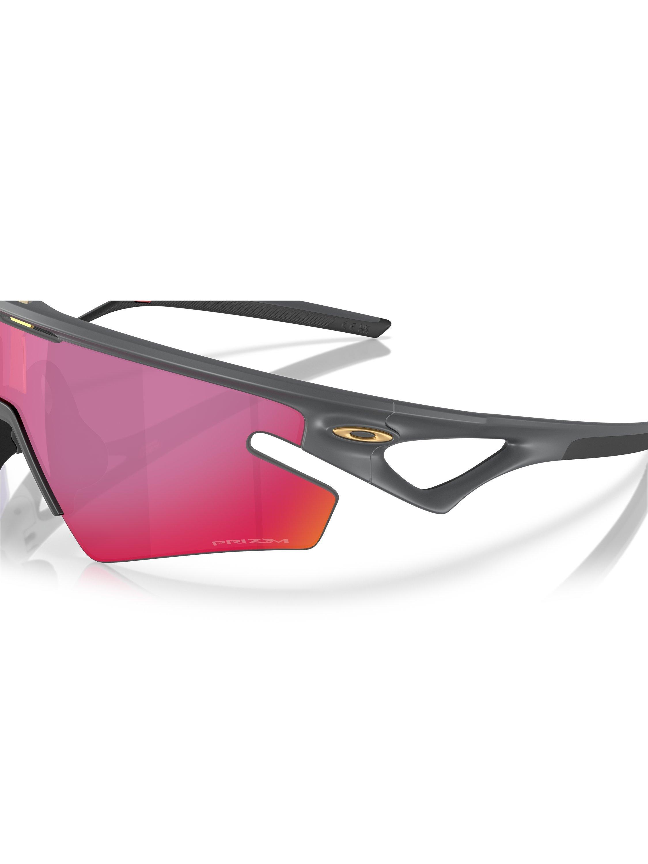 Product image 7 of 8, which shows Oakley OO9499 Unisex Irregular Sunglasses, Grey/Purple