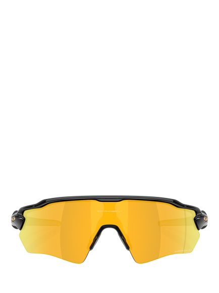 Oakley OO9510 Men's Polarised Rectangular Sunglasses, Black/Mirror Yellow - view 2, Black/Mirror Yellow