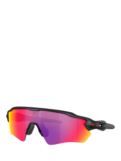 Oakley OO9510 Men's Mirrored Wrap Sunglasses, Black/Purple, Black/Purple