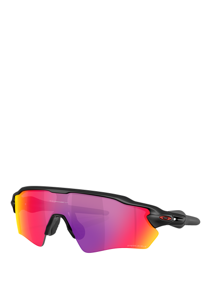 Oakley OO9510 Men's Mirrored Wrap Sunglasses, Black/Purple, Black/Purple