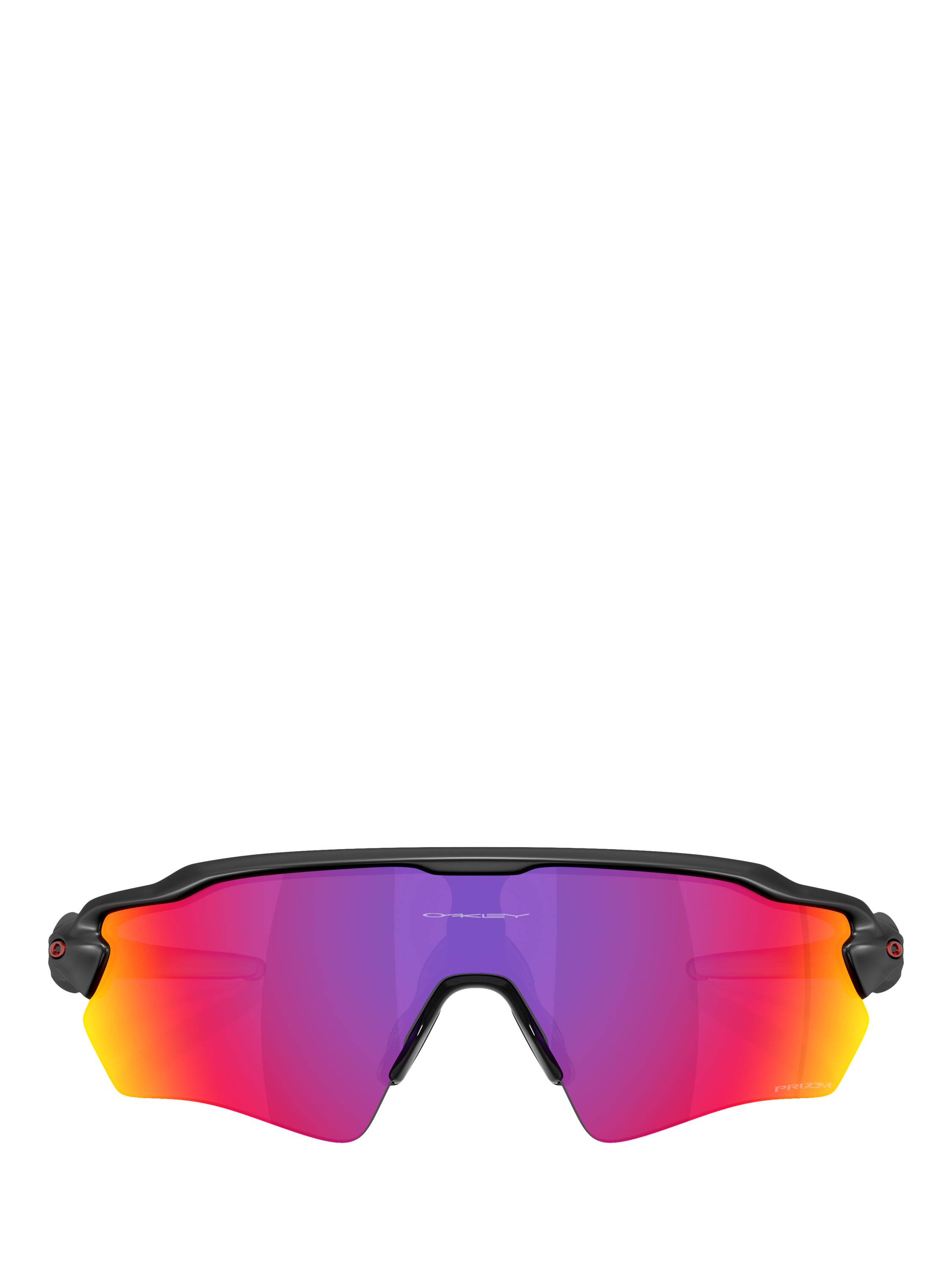 Product image 2 of 8, which shows Oakley OO9510 Men's Mirrored Wrap Sunglasses, Black/Purple