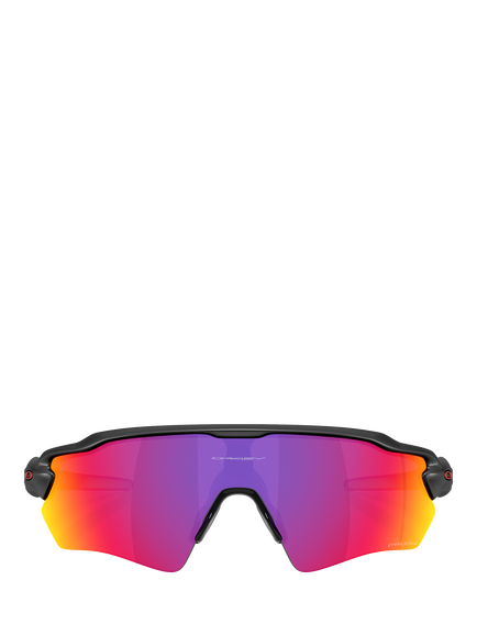Oakley OO9510 Men's Mirrored Wrap Sunglasses, Black/Purple - view 2, Black/Purple