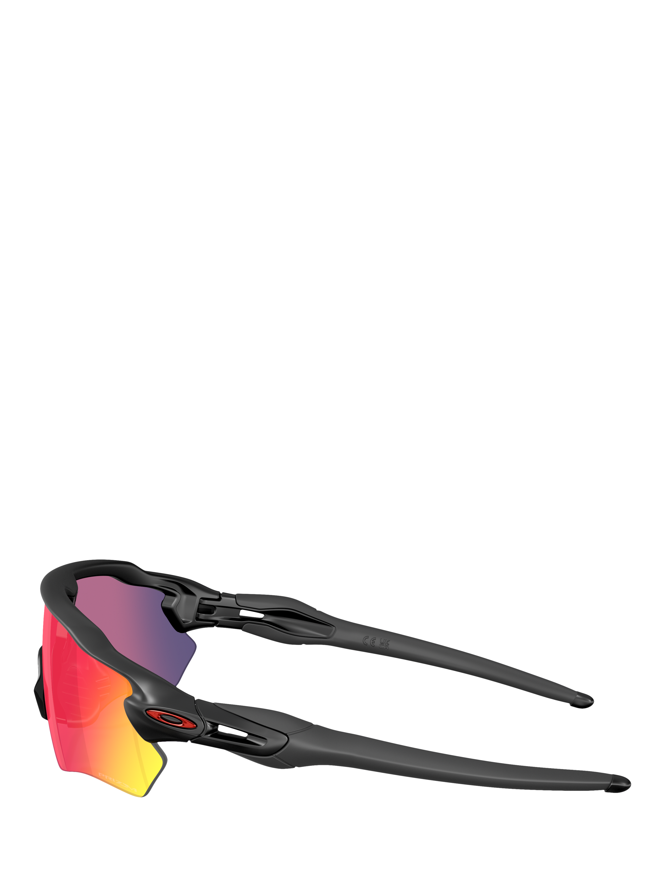 Product image 3 of 8, which shows Oakley OO9510 Men's Mirrored Wrap Sunglasses, Black/Purple