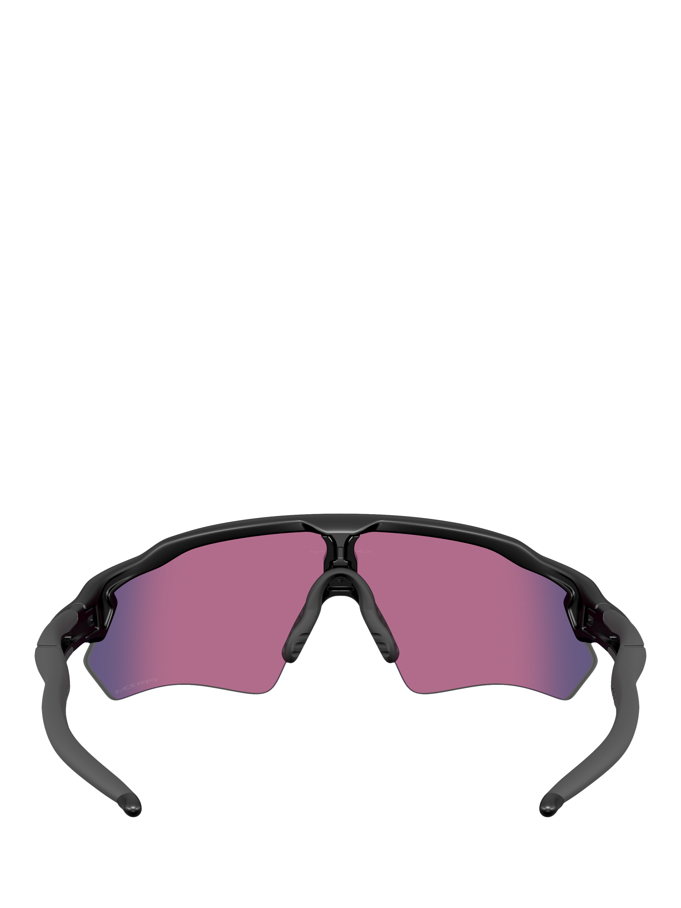 Product image 4 of 8, which shows Oakley OO9510 Men's Mirrored Wrap Sunglasses, Black/Purple