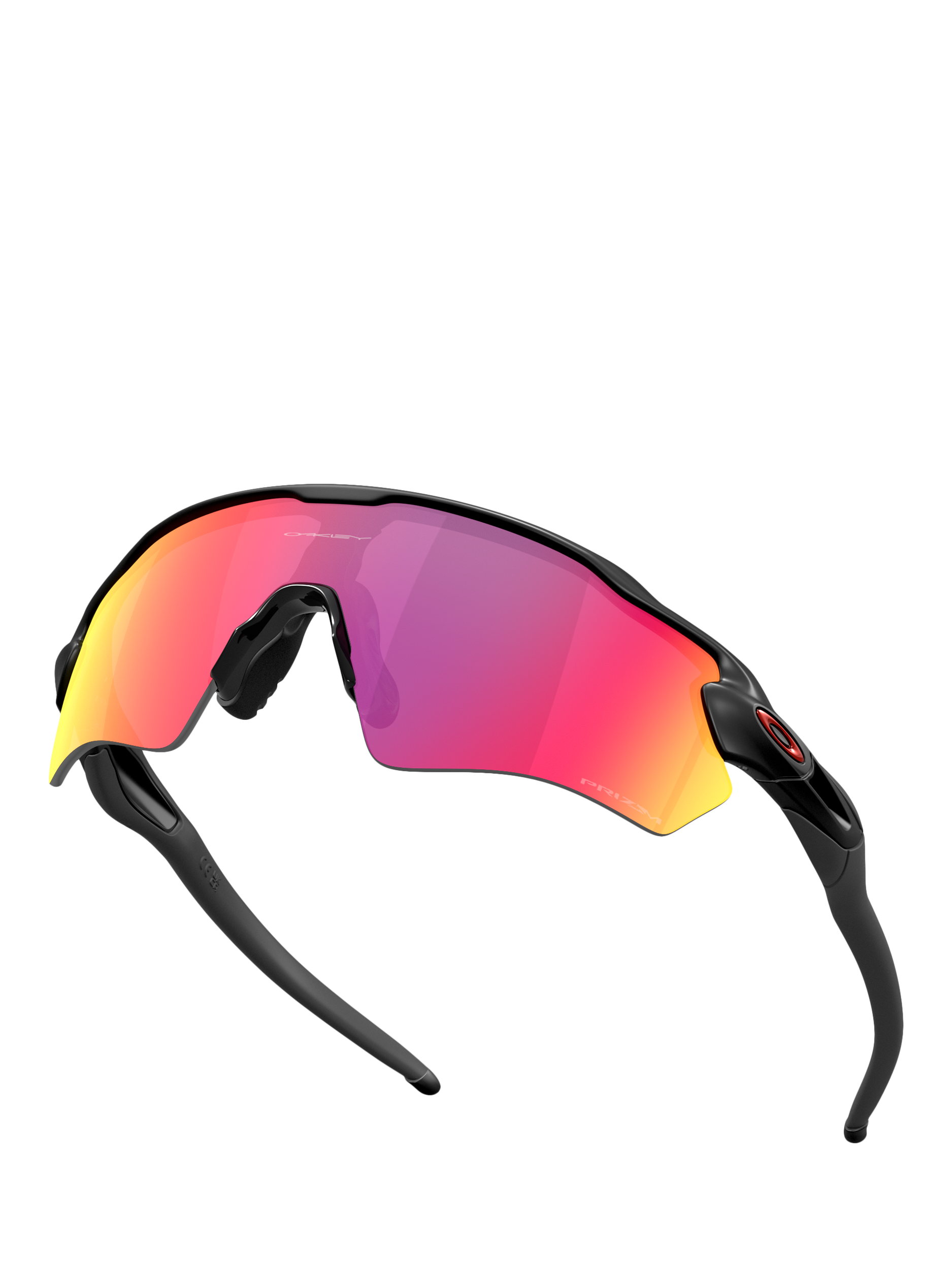 Product image 5 of 8, which shows Oakley OO9510 Men's Mirrored Wrap Sunglasses, Black/Purple