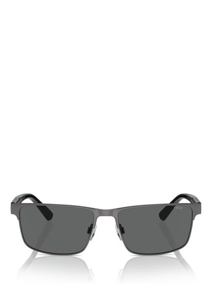 Ralph Lauren PH3155 Men's 	Rectangular Sunglasses - view 2, Gunmetal/Grey