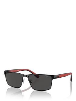 Ralph Lauren PH3155 Men's 	Rectangular Sunglasses, Black
