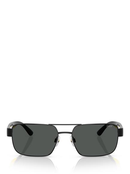 Ralph Lauren PH3161 Men's Rectangular Sunglasses, Black - view 2, Black