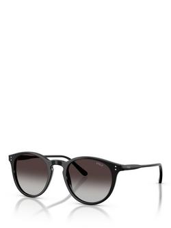 Ralph Lauren Polo Ralph Lauren PH4110 Men's Oval Sunglasses, Black/Grey Gradient, Black/Grey Gradient