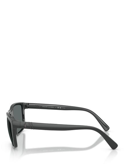 Polo Ralph Lauren PH4133 Men's 	Rectangular Sunglasses, Grey - view 2, Grey