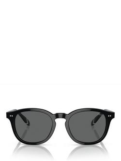 Ralph Lauren Polo Ralph Lauren PH4206 Men's Oval Sunglasses, Black/Grey - view 2, Black/Grey