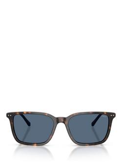 Polo Ralph Lauren PH4226 Men's Pillow Sunglasses - view 2, Havana/Blue