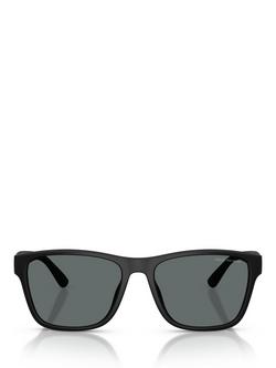 Ralph Lauren Polo Ralph Lauren PH4229 Men's Polarised Square Sunglasses, Black/Grey - view 2, Black/Grey
