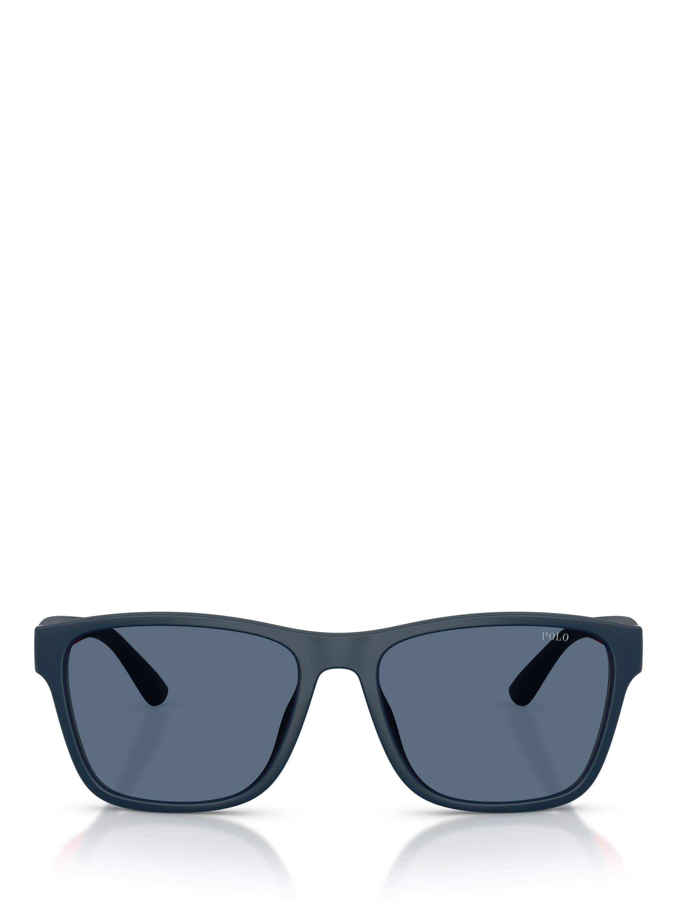 Product image 2 of 5, which shows Ralph Lauren Polo Ralph Lauren PH4229 Men's Square Sunglasses, Blue