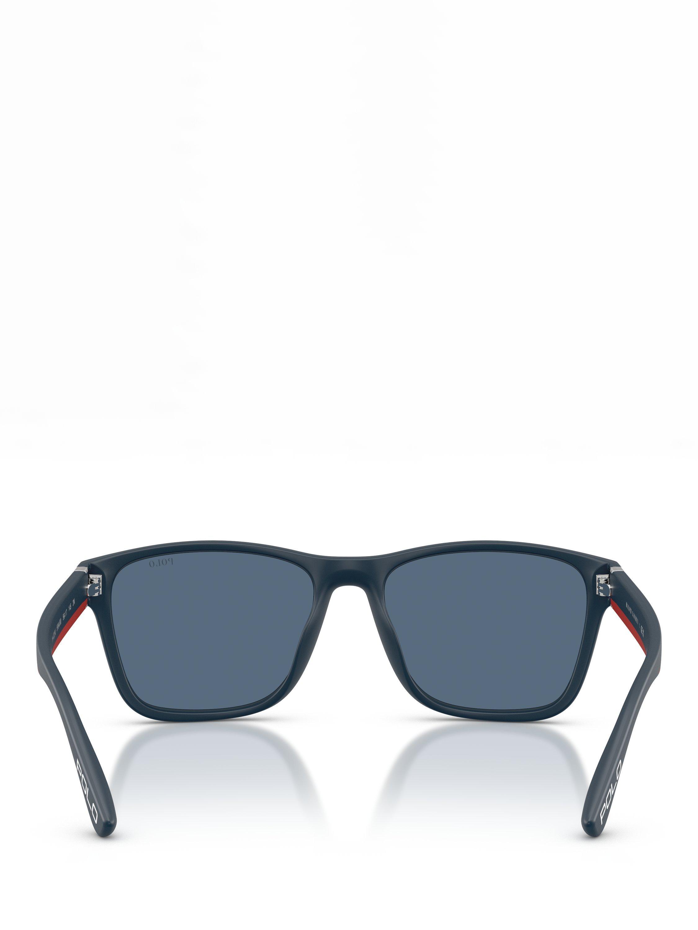 Product image 4 of 5, which shows Ralph Lauren Polo Ralph Lauren PH4229 Men's Square Sunglasses, Blue