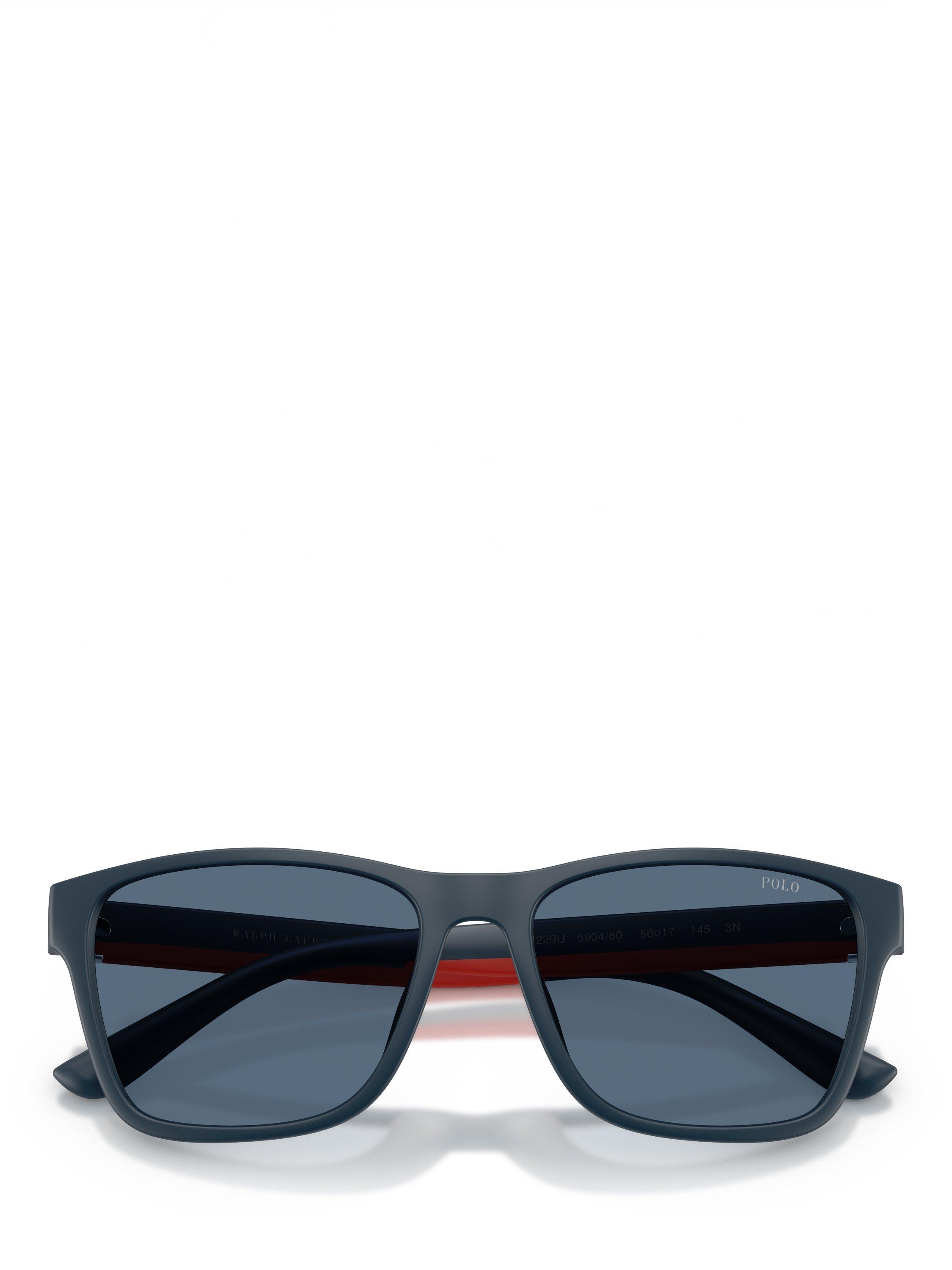 Product image 5 of 5, which shows Ralph Lauren Polo Ralph Lauren PH4229 Men's Square Sunglasses, Blue
