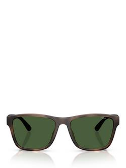 Ralph Lauren Polo Ralph Lauren PH4229U Men's Square Sunglasses, Havana/Green - view 2, Havana/Green