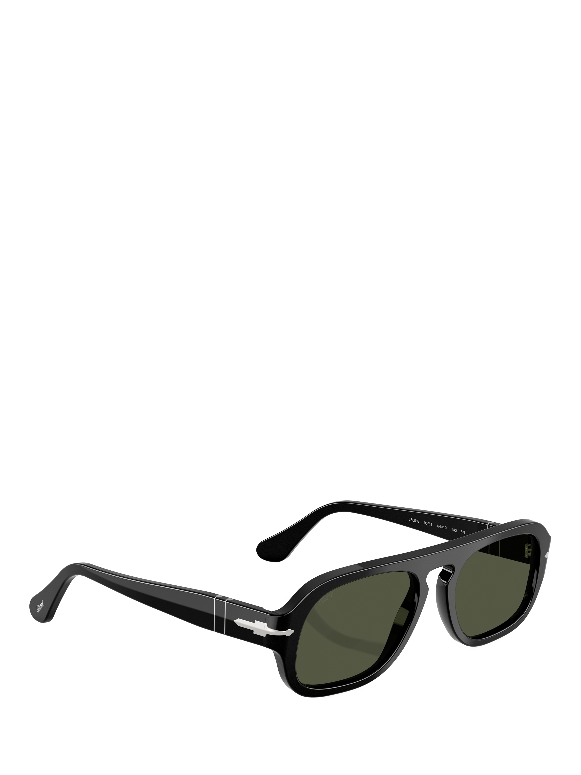 Product image 6 of 6, which shows Persol PO3369 Round Sunglasses, Black/Grey