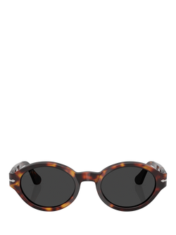 Persol PO3378 Oval Sunglasses, Havana/Grey - view 2, Havana/Grey