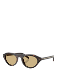 Prada PR B15S Women's Irregular Sunglasses, Havana/Yellow
