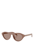 Prada PR B15S2 Women's Cat's Eye Sunglasses, Beige