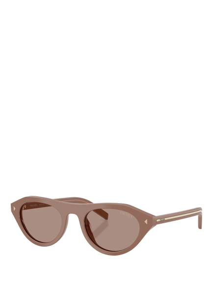 Prada PR B15S2 Women's Cat's Eye Sunglasses, Beige, Beige