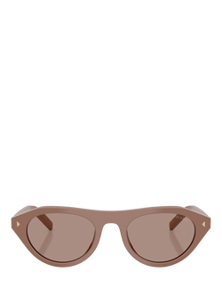 Prada PR B15S2 Women's Cat's Eye Sunglasses, Beige - view 2, Beige