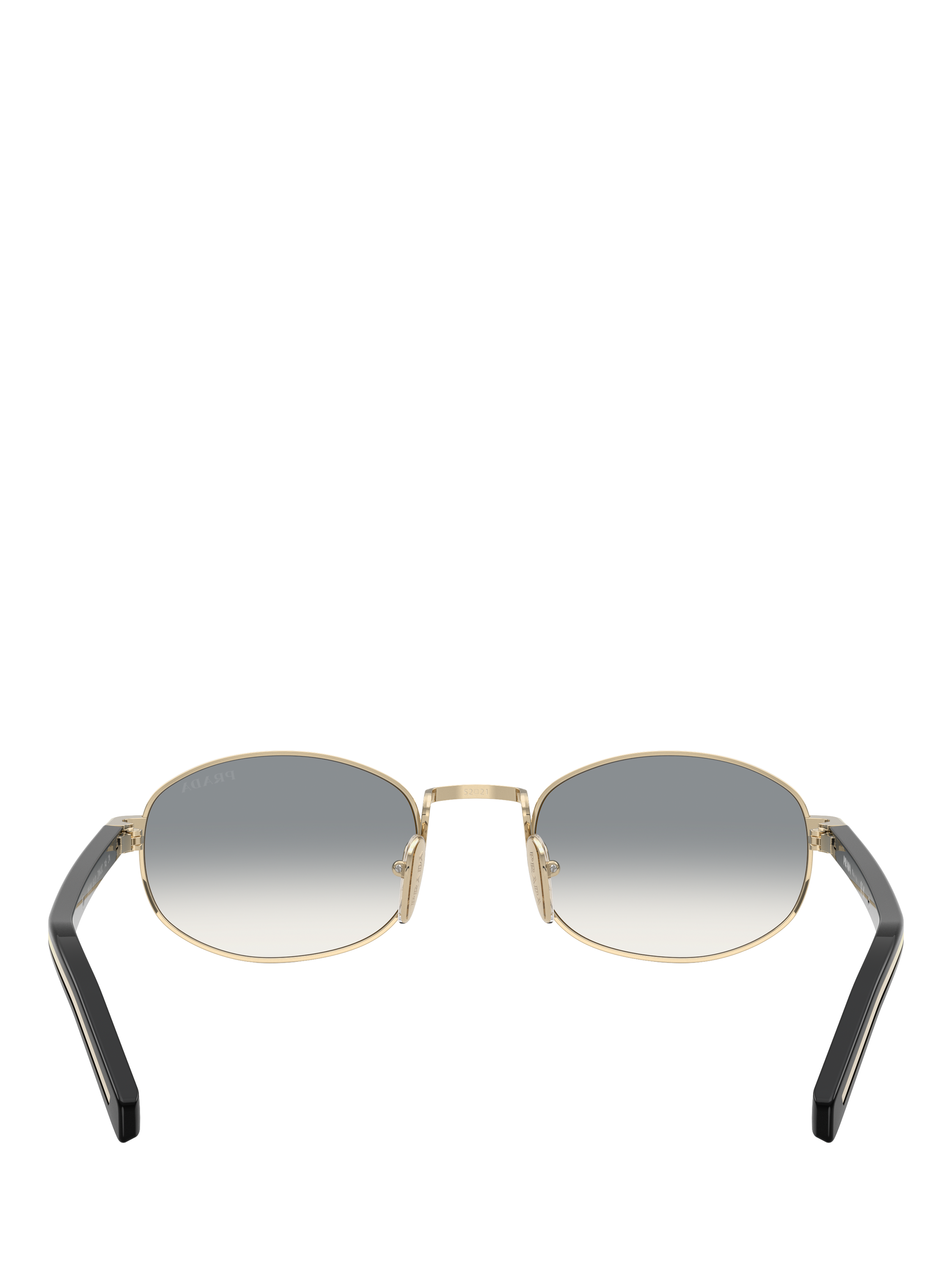 Product image 4 of 5, which shows Prada PR B53SZ Women's Oval Sunglasses, Gold/Grey