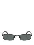 Prada PR B54S Men's Rectangular Sunglasses, Black