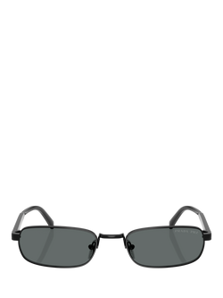 Prada PR B54S Men's Rectangular Sunglasses, Black - view 2, Black