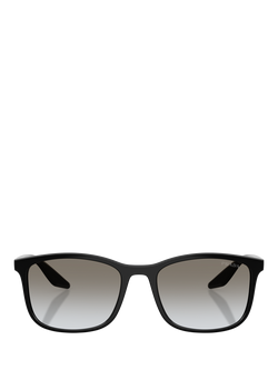 Prada Prada Linea Rossa PS A08S Men's Square Sunglasses, Black/Grey Gradient - view 2, Black/Grey Gradient