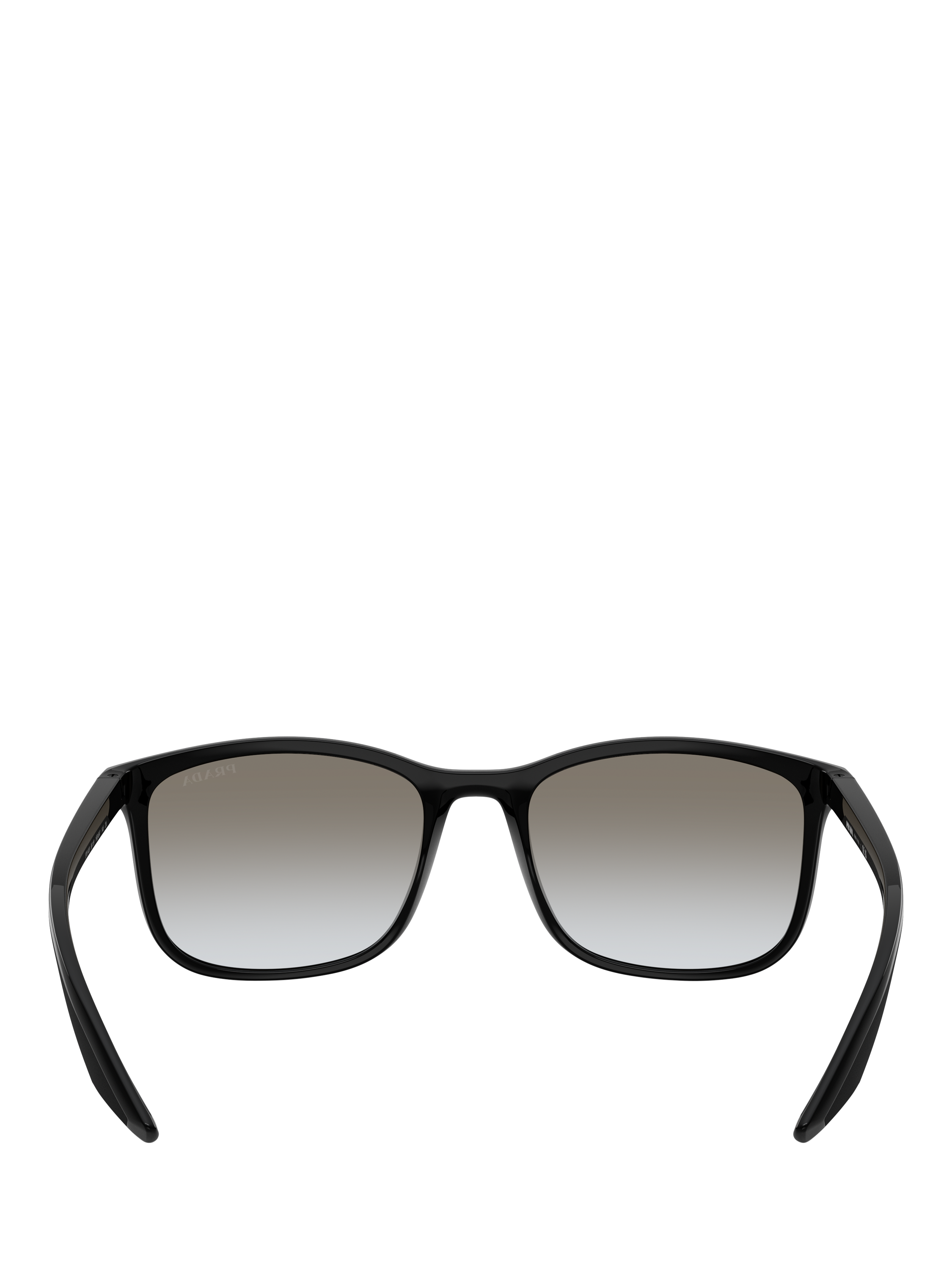 Product image 4 of 5, which shows Prada Prada Linea Rossa PS A08S Men's Square Sunglasses, Black/Grey Gradient