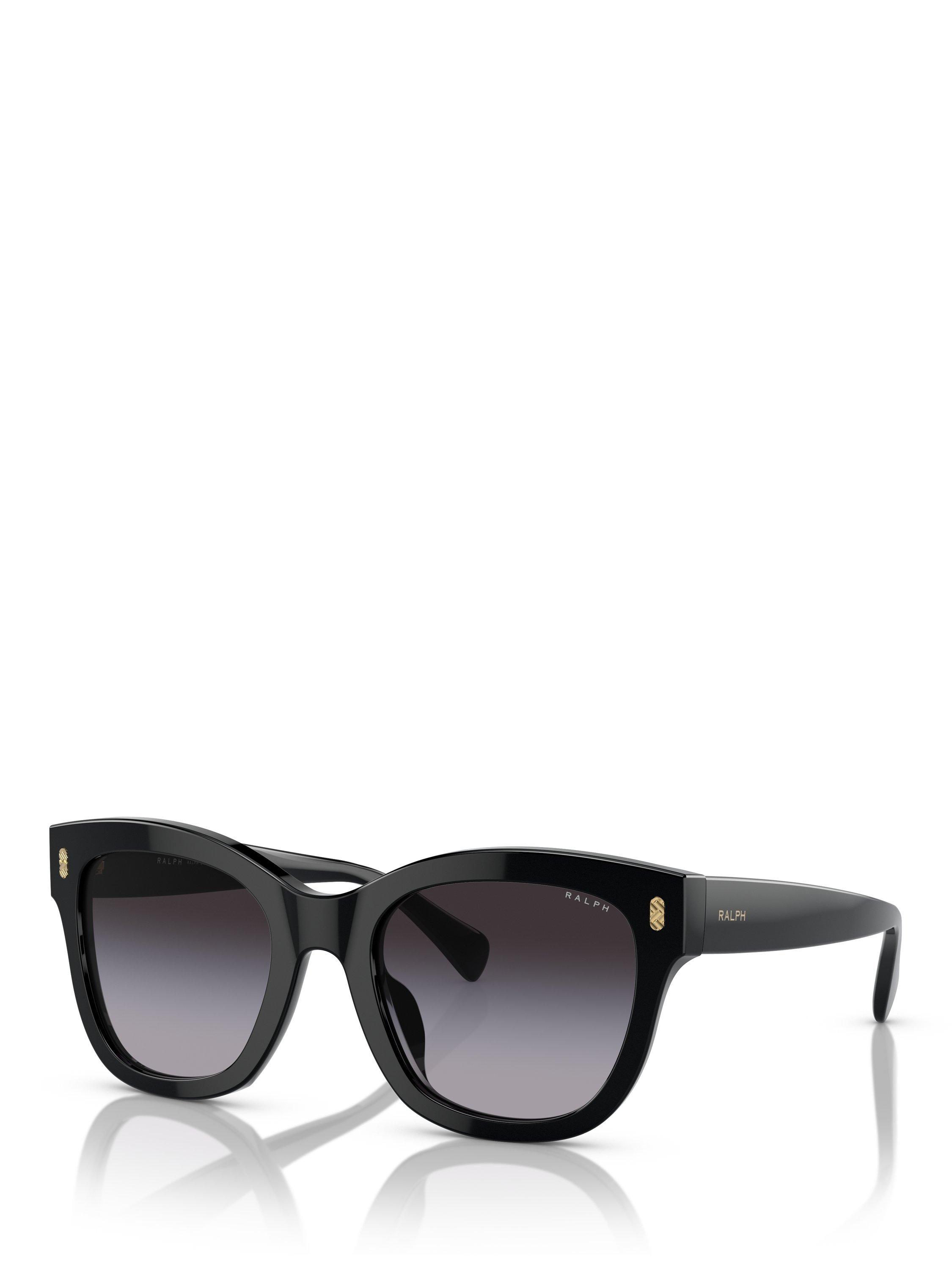 Product image 1 of 5, which shows Ralph Lauren RA5301 Women's Oval Sunglasses, Black Gradient