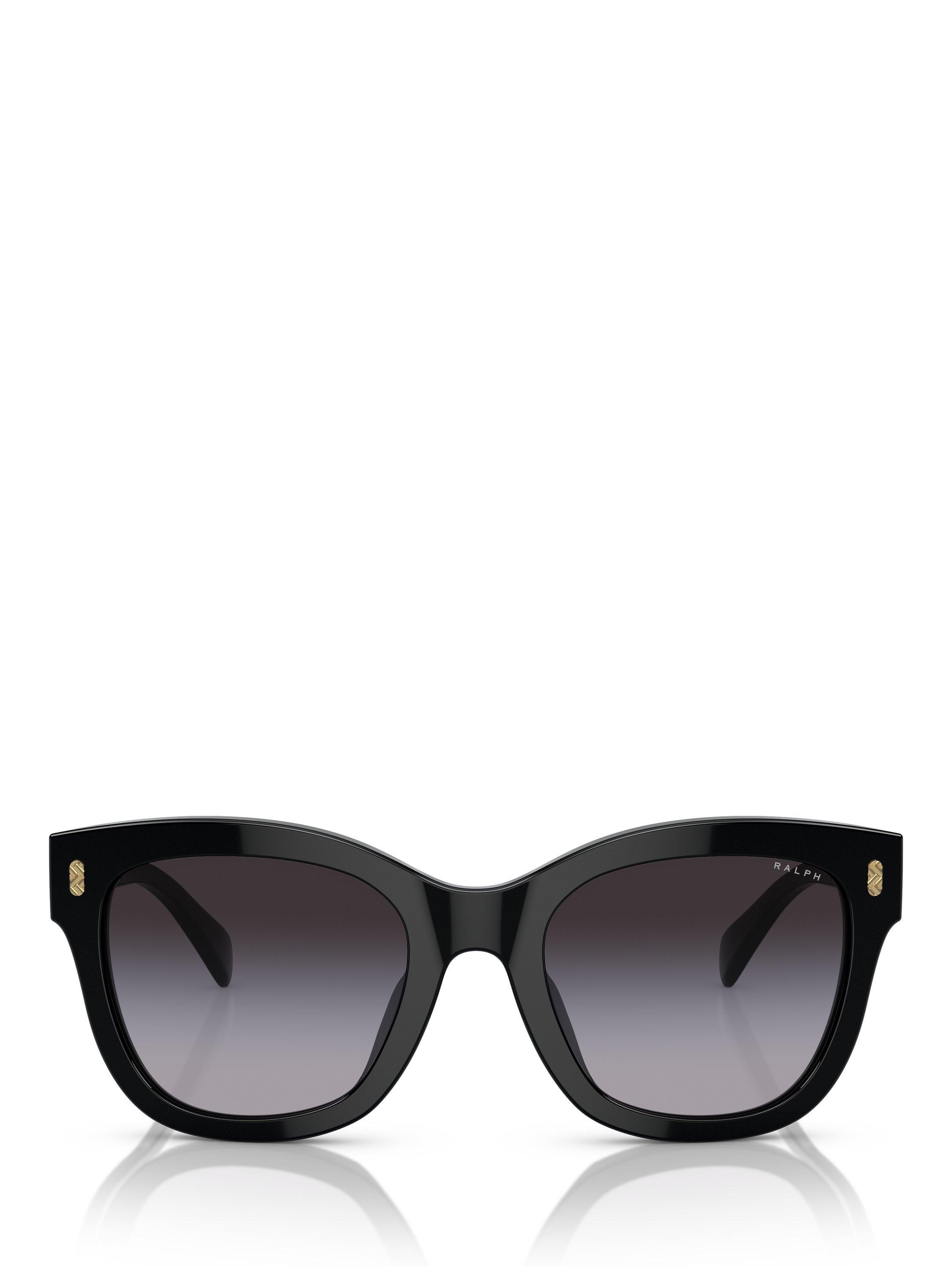 Product image 2 of 5, which shows Ralph Lauren RA5301 Women's Oval Sunglasses, Black Gradient