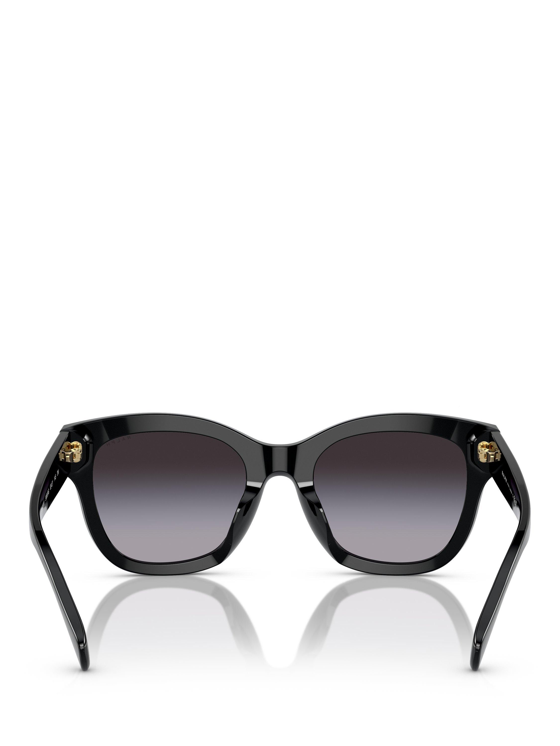 Product image 4 of 5, which shows Ralph Lauren RA5301 Women's Oval Sunglasses, Black Gradient