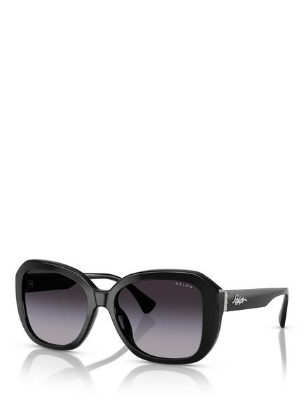 Ralph Lauren RA5321 Women's Square Sunglasses, Black/Grey Gradient, Black/Grey Gradient