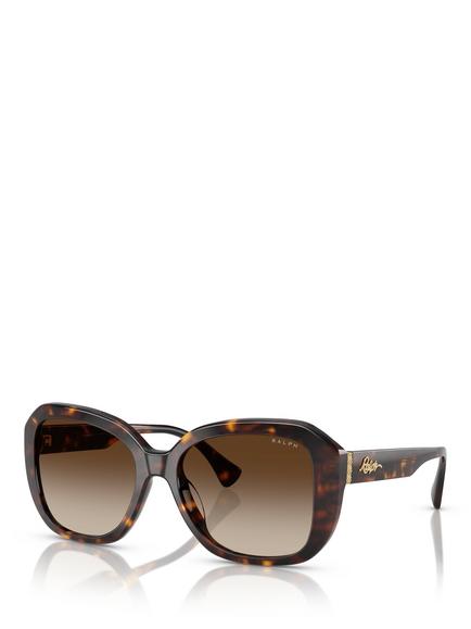 Ralph Lauren RA5321 Women's Square Sunglasses, Havana/Brown Gradient, Havana/Brown Gradient